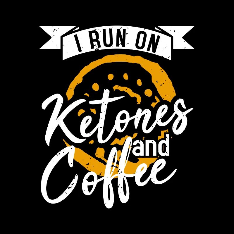 ICH LAUFE MIT KETONEN UND KAFFEE