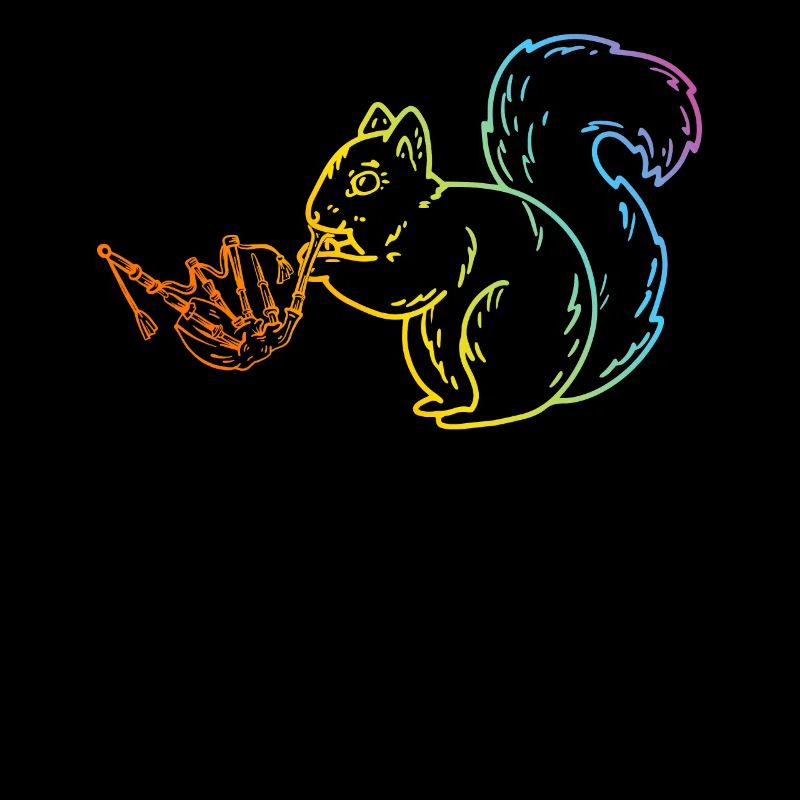 Squirrel Bagpipe Player Squirrel Bagpiping