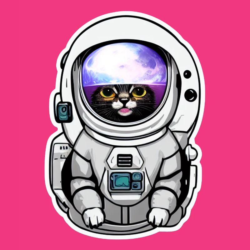 chat astronaute dans l espace