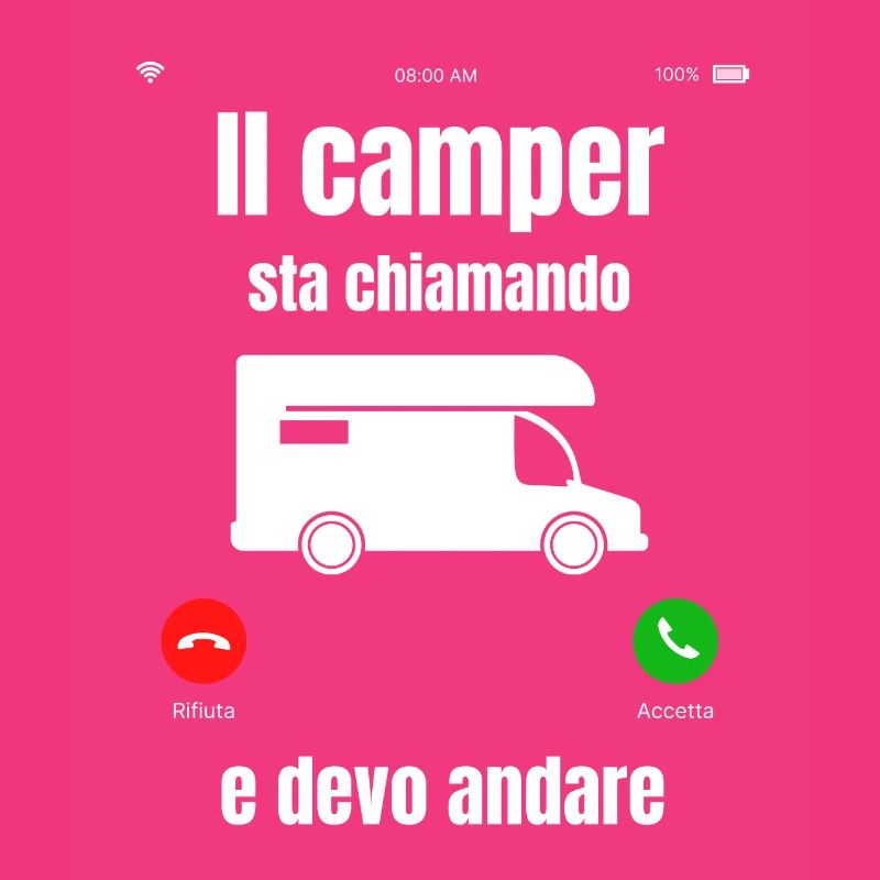 The camper is calling