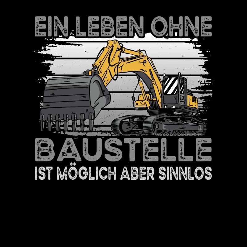 Bagger Leben Ohne Baustelle