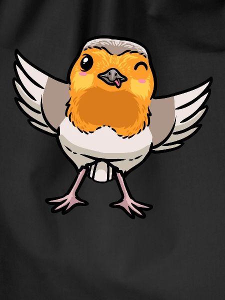 Robin Bird Kawaii Emoticon