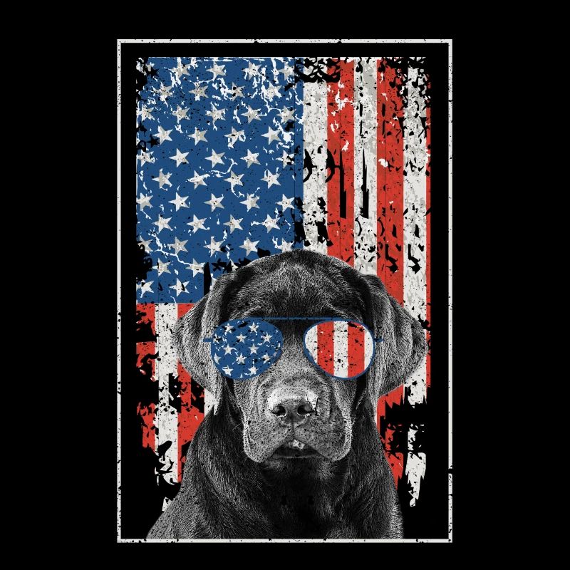 Pitbull Drapeau Américain 4 Juillet Pitbull Dad