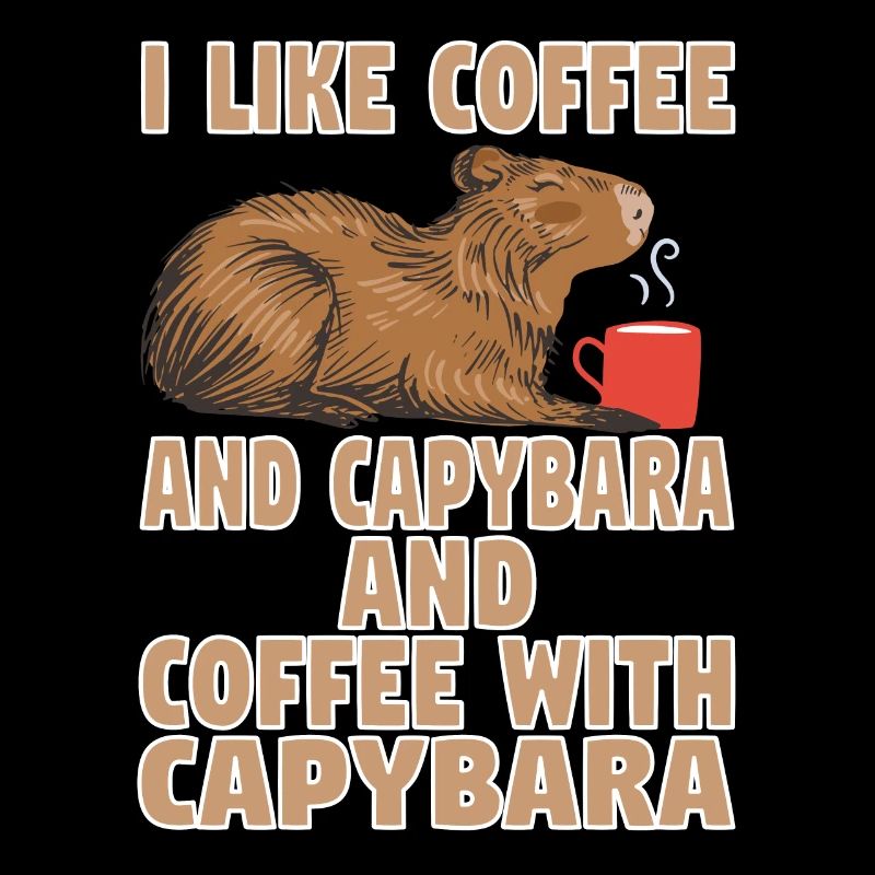 Wasserschwein Capybara Cappybara Kaffee Café