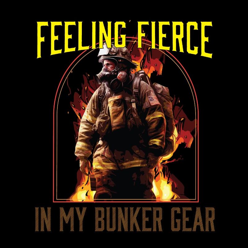 Feeling Fierce In My Bunker Gear Fireman