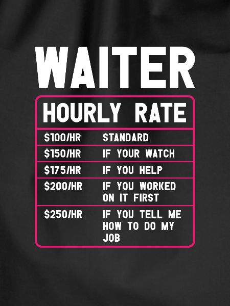 Waitress Bartender Waiter Server