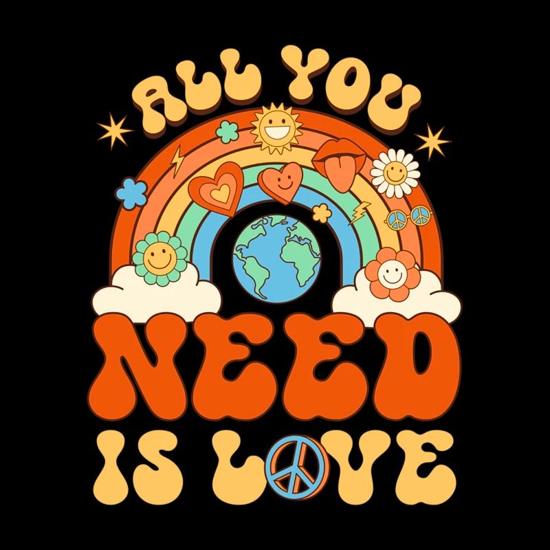 Groovy All You Need Is Love Rainbow