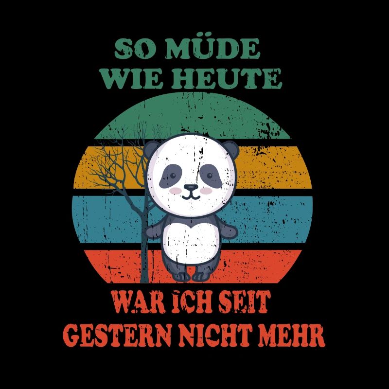 Retro Bear So müde wie heute