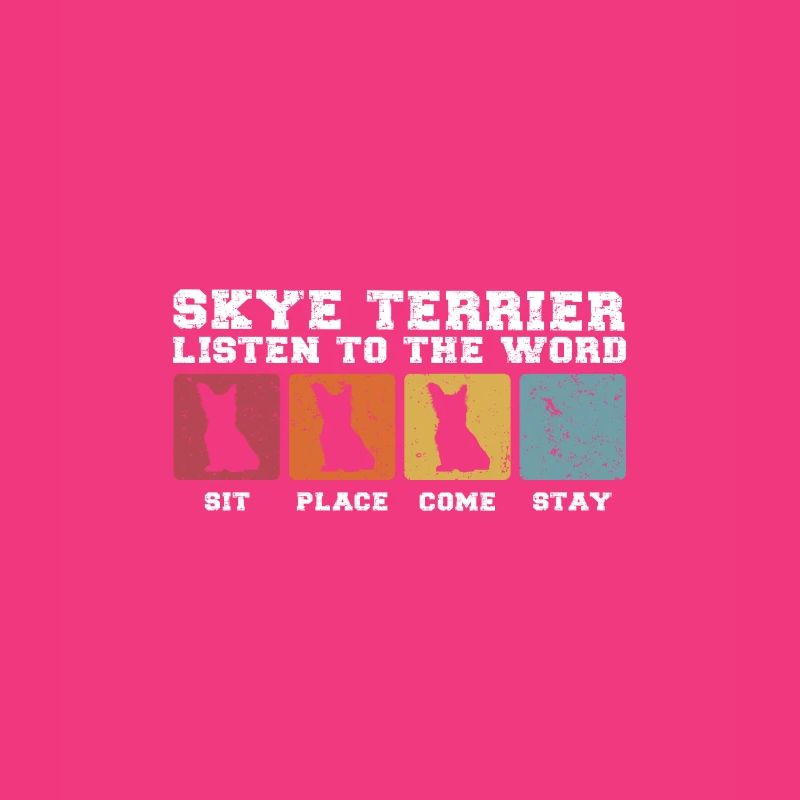 Skye Terrier écoute le mot