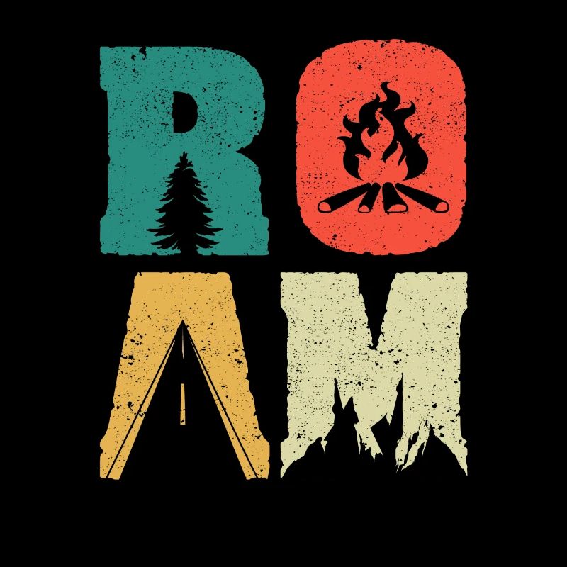 Roam Geocaching Nature Explore Camping Vintage