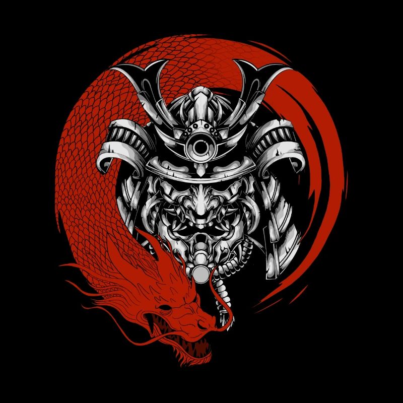 Samurai und Drache