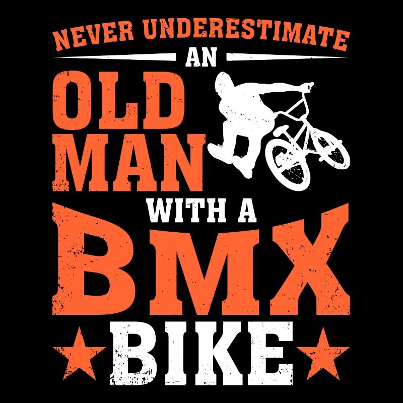 Old man with bicycle cyclist