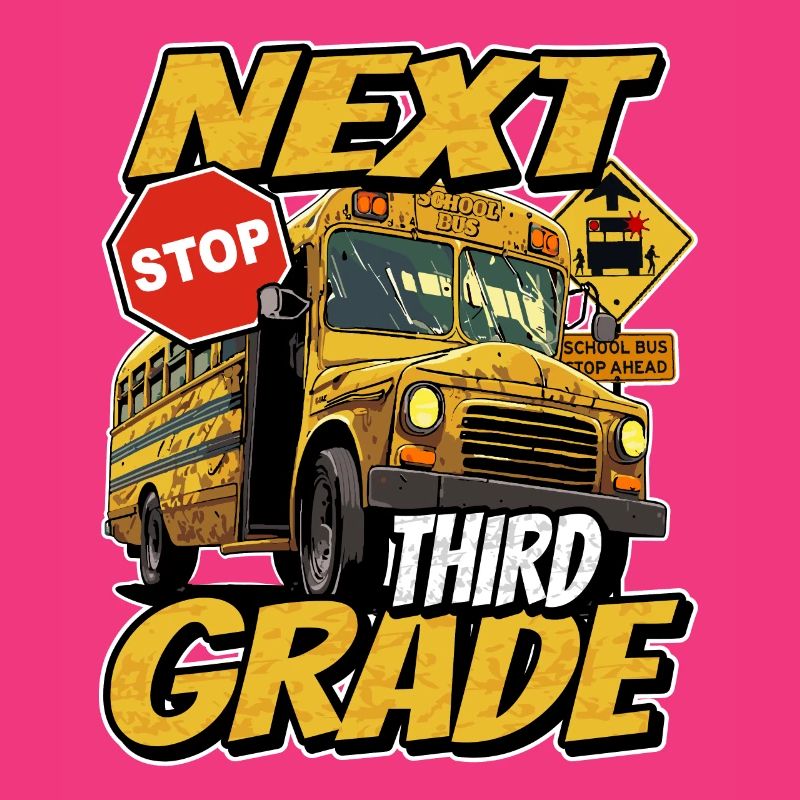 Next stop: Third 3rd grade - school bus