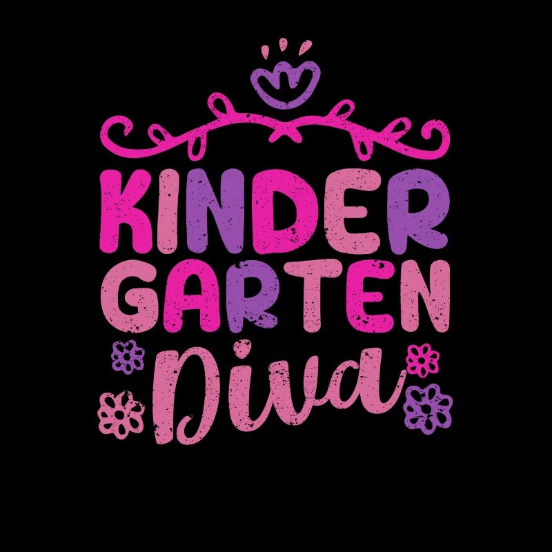 Mädchen Kindergarten Diva Erster Tag der Kinder