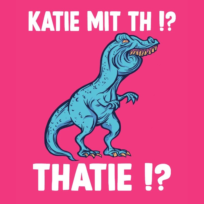 Katie oder Kathie T-Rex Überbiss Dinosaurier Meme
