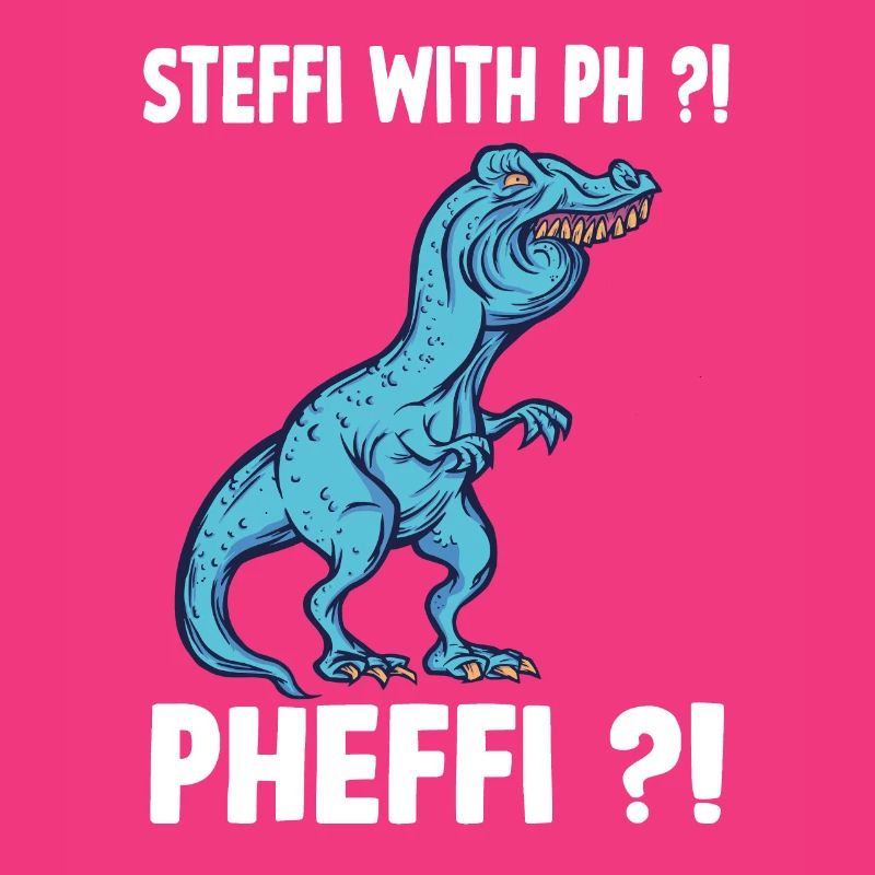 Steffi nom chemise drôle trex mème overbite