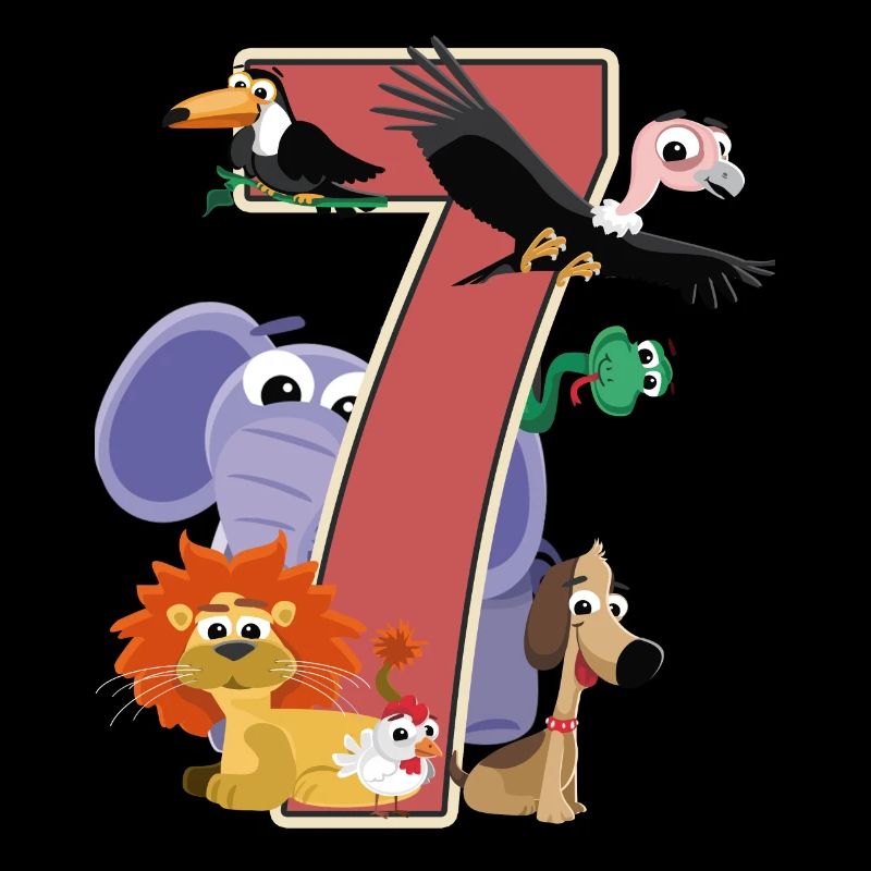 7. Geburtstag 7 Jahre Sieben Mädchen Geschenk