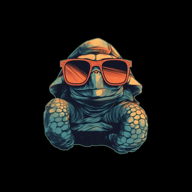 Turtle with Sunglasses - Celebrate Earth Day