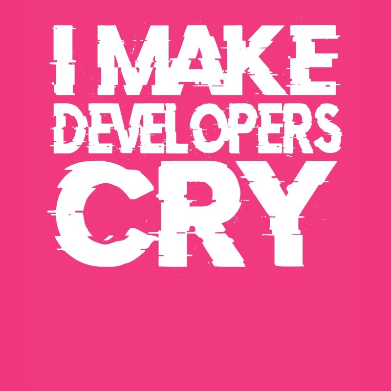 Novelty Make Developers Cry Designer Inventor