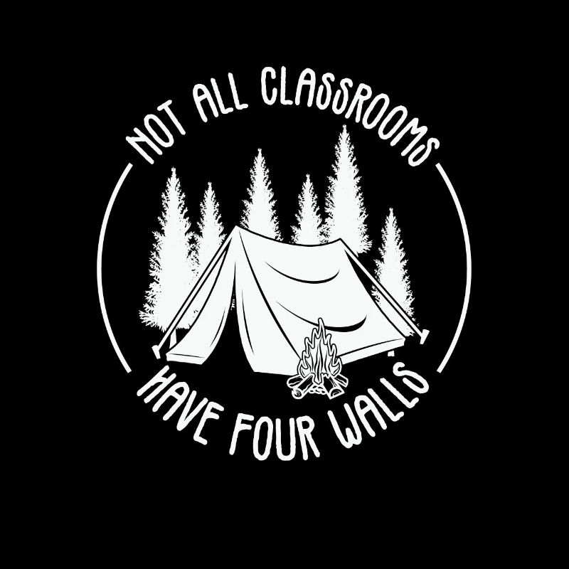 Camping Art Campfire Camping Trailer Camper