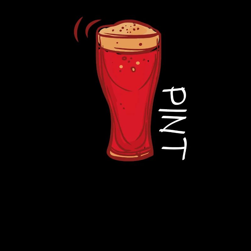 Humorous Drinking Pints Sarcastic Illustration