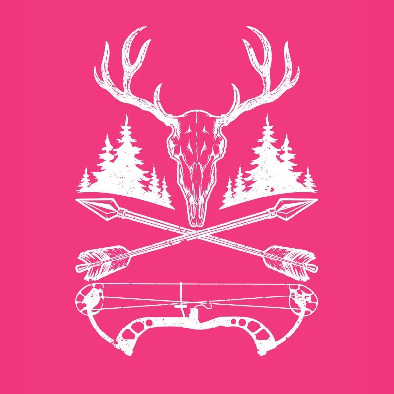 Hirsch Schädel Compound Bogen Elch Jagd