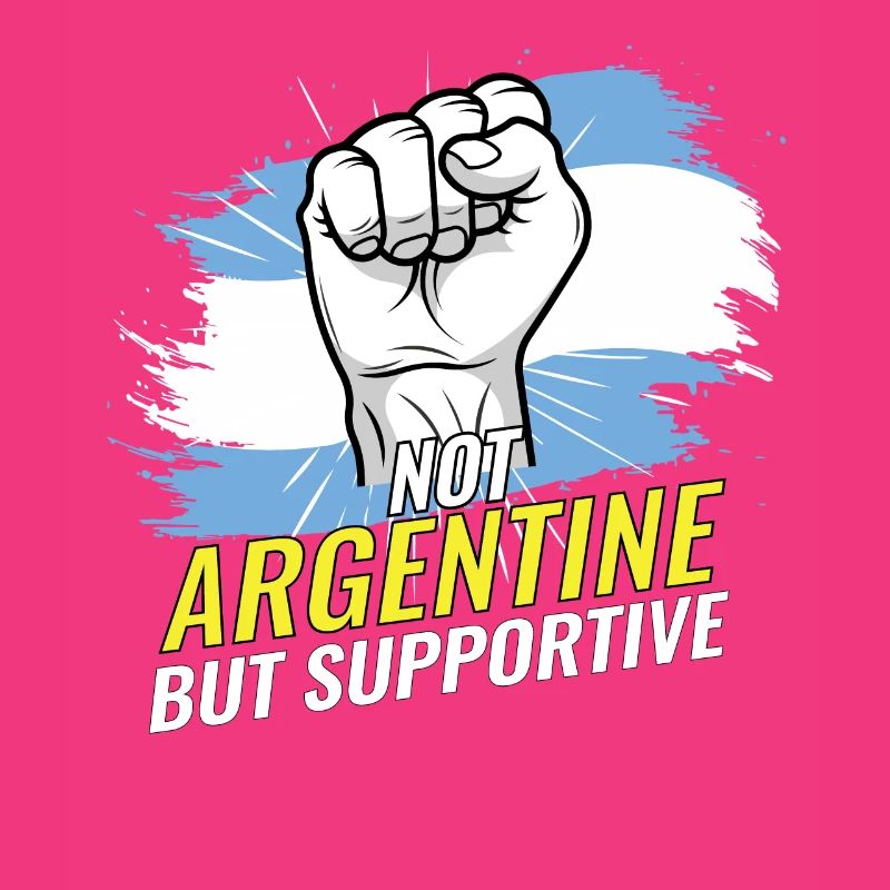 Pas argentin mais un drapeau argentin de soutien