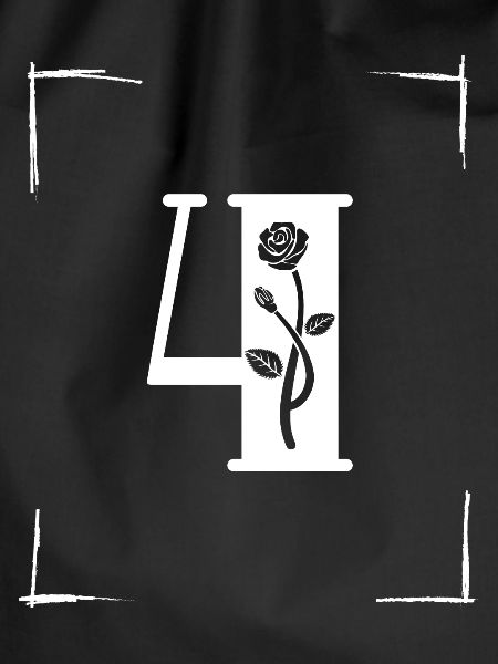number 4 initial