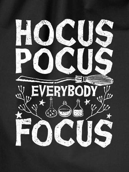 Hocus-pocus Everybody concentrates funny