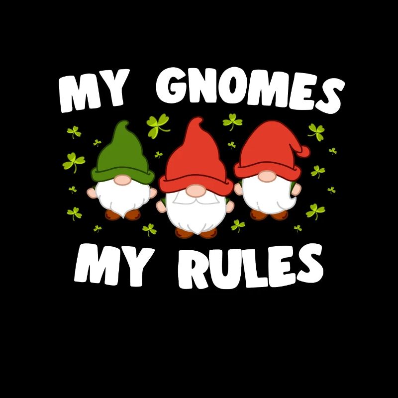 Mes Gnomes Mes règles Loverleaf Yard Gnome de jardin