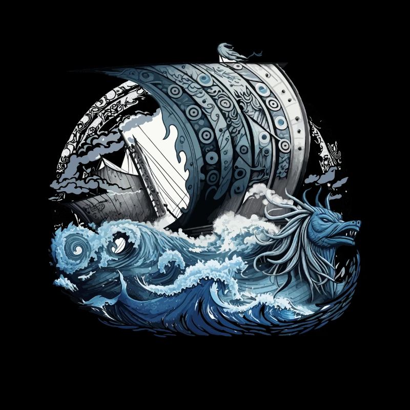 Viking ship Norse warrior Odin Vikings