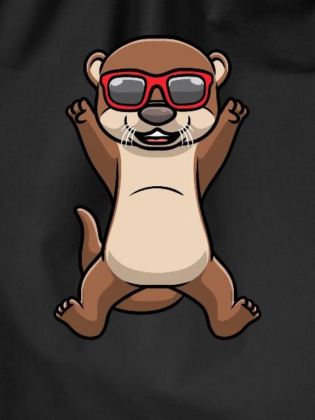 Dancing otter with sunglasses