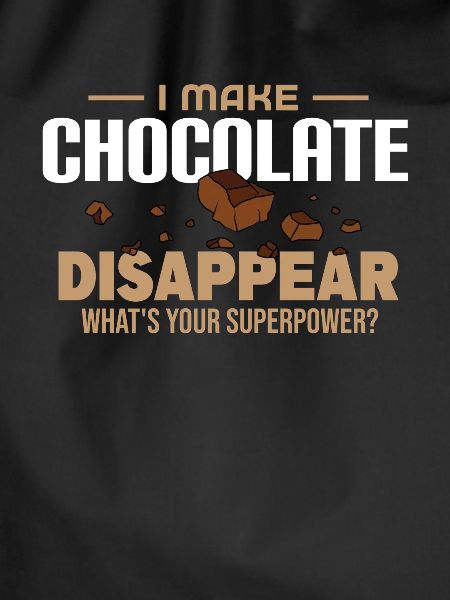 I'm making chocolate disappear
