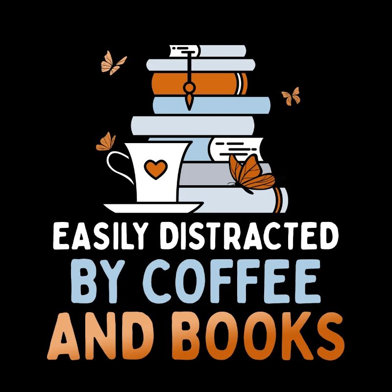 Leicht Ablenkbar Durch Kaffee Und Bücher