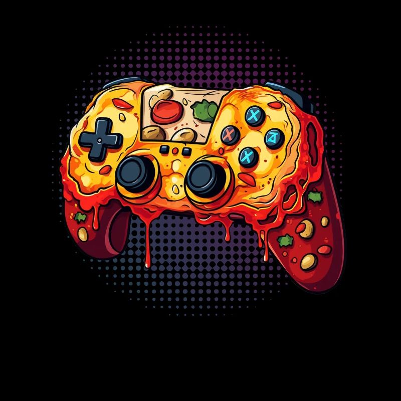 Pizza Gaming Controller Video Games