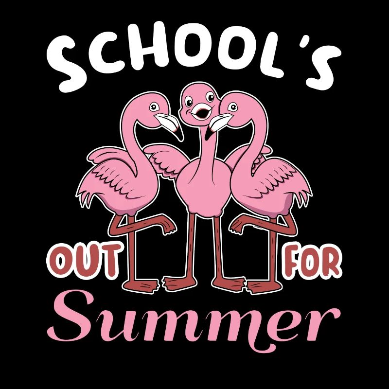 Flamingo Bye Schools Out Happy Last Class Summer