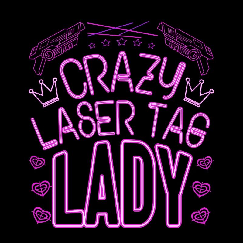 Crazy Laser Tag Lady Laser Tag Player Gift Idea
