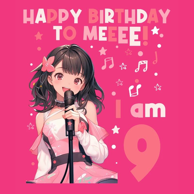 Anime Mandga K-Pop KPop Mädchen 9. Geburtstag