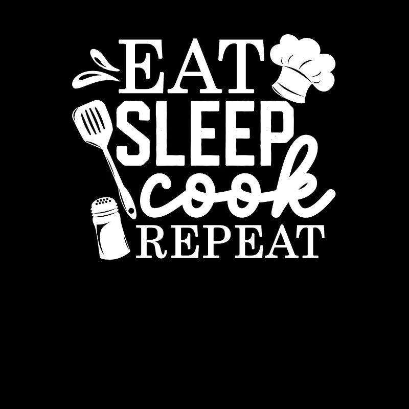 Eat Sleep Cook Repeat Funny Cooking Chef Kitchen