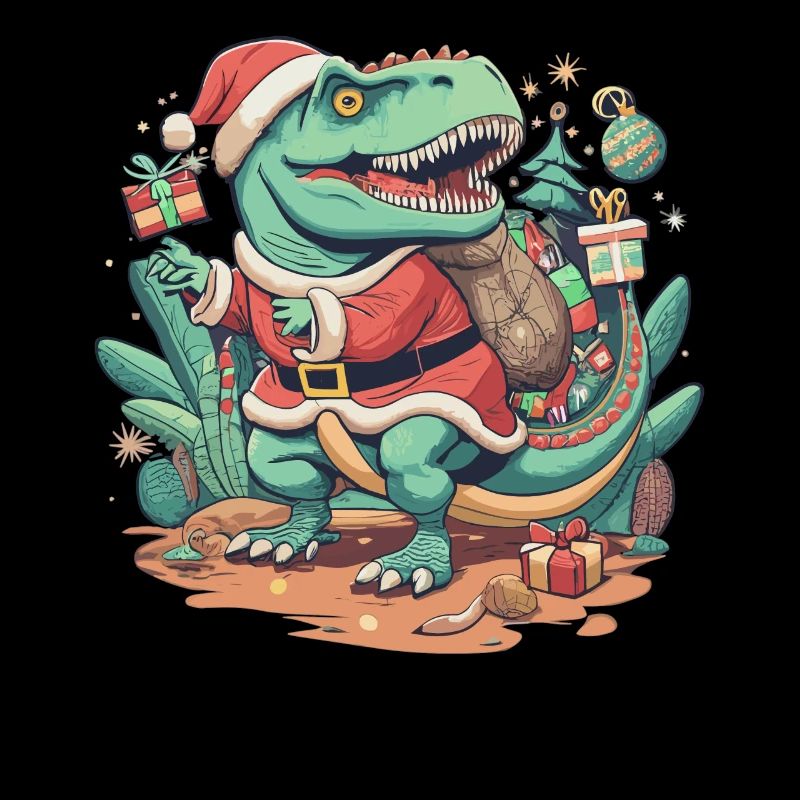 Dinosaurier Trex Weihnachten