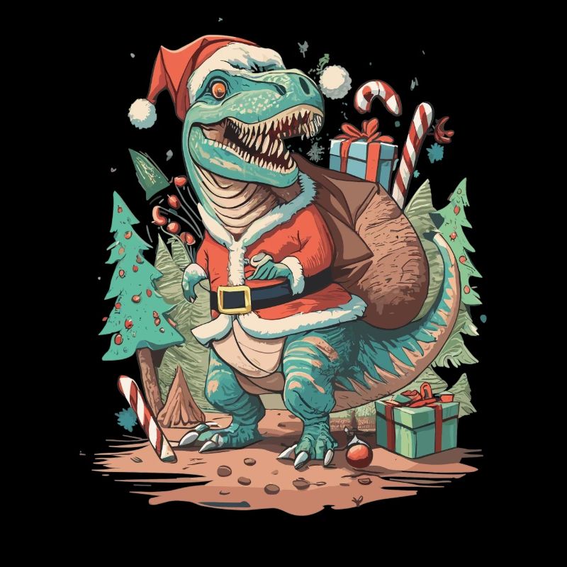Dinosaur Trex Christmas