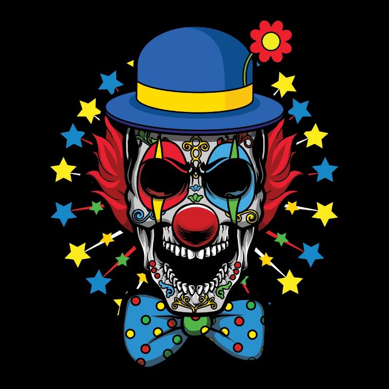 Fun Dia De Los Muertos Clown effrayant Carnaval effrayant