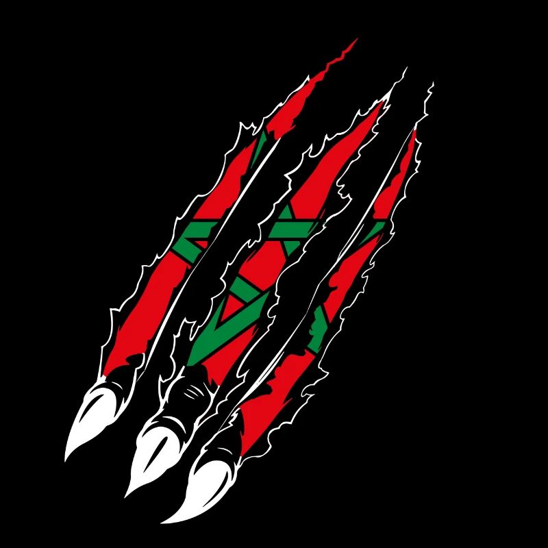 DRAPEAU AMAZIGH SYMBOLE BERBERE MAROC