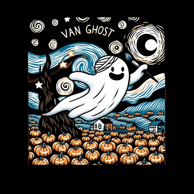 Van Ghost Art Professeur d’Halloween