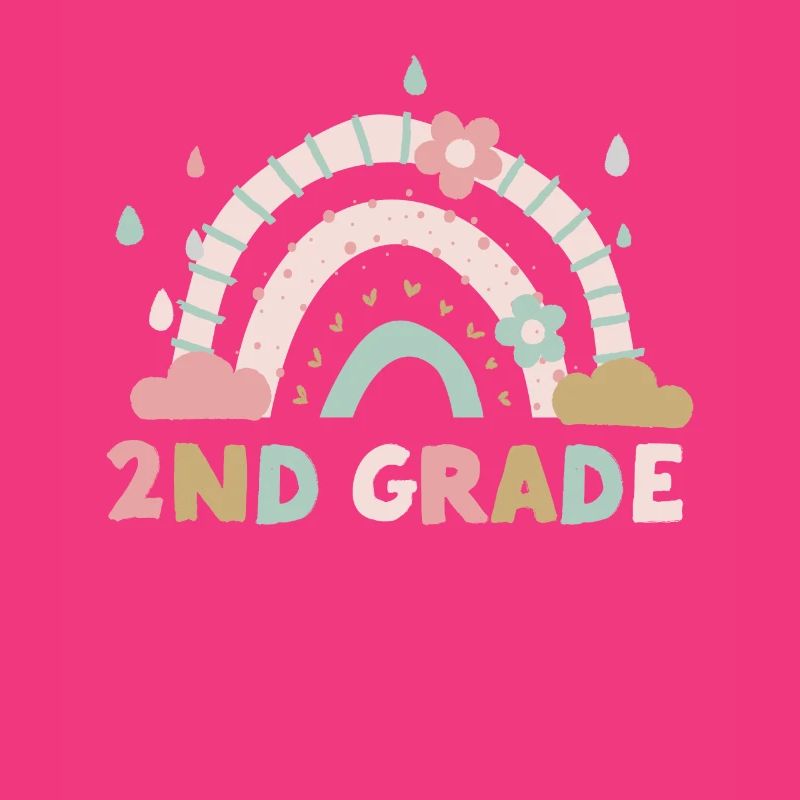 Second Grade 2nd Rainbow Teacher Student 100th