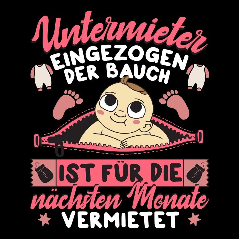 Schwanger Babybauch Untermieter eingezogen