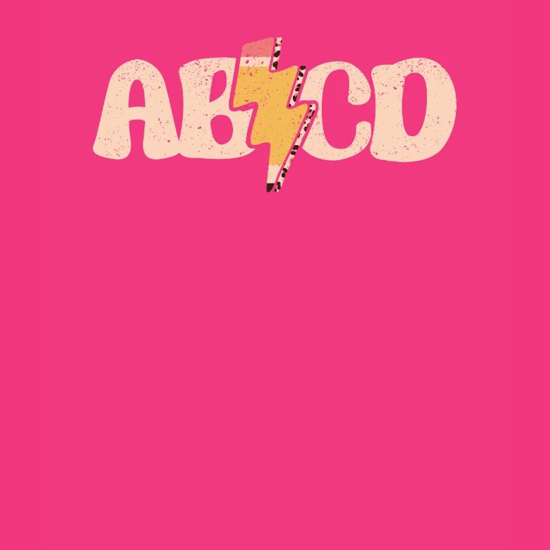 ABCD Lightning Leopard Pencil 100th Day School