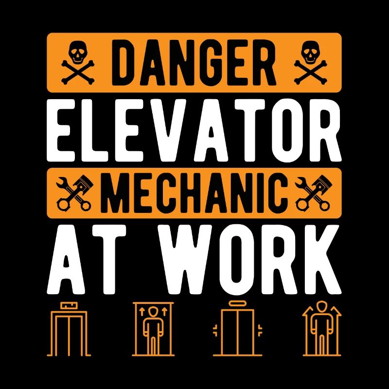 Funny Elevator Inspector Danger Elevator Mechanic