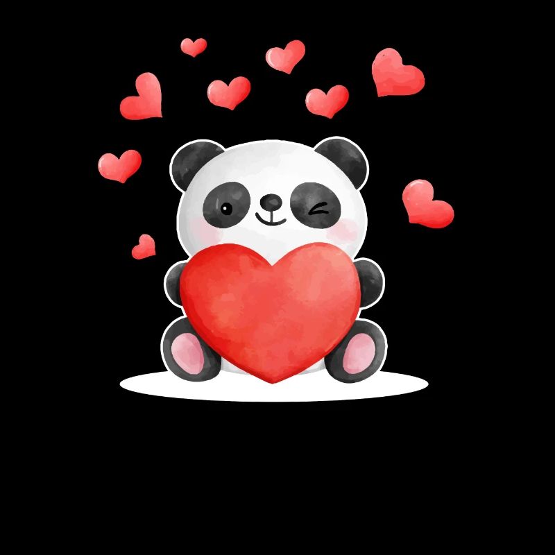 La Saint-Valentin Coeurs de Panda Coeur de Pandas Mignons