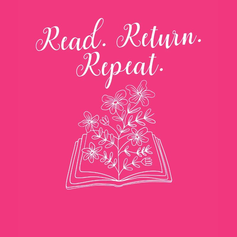 Library Worker Librarian Read Return Repeat Book